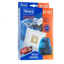 Мешки пылесборники для пылесосов Bosch, Siemens - Vesta BS 02S, 4 шт